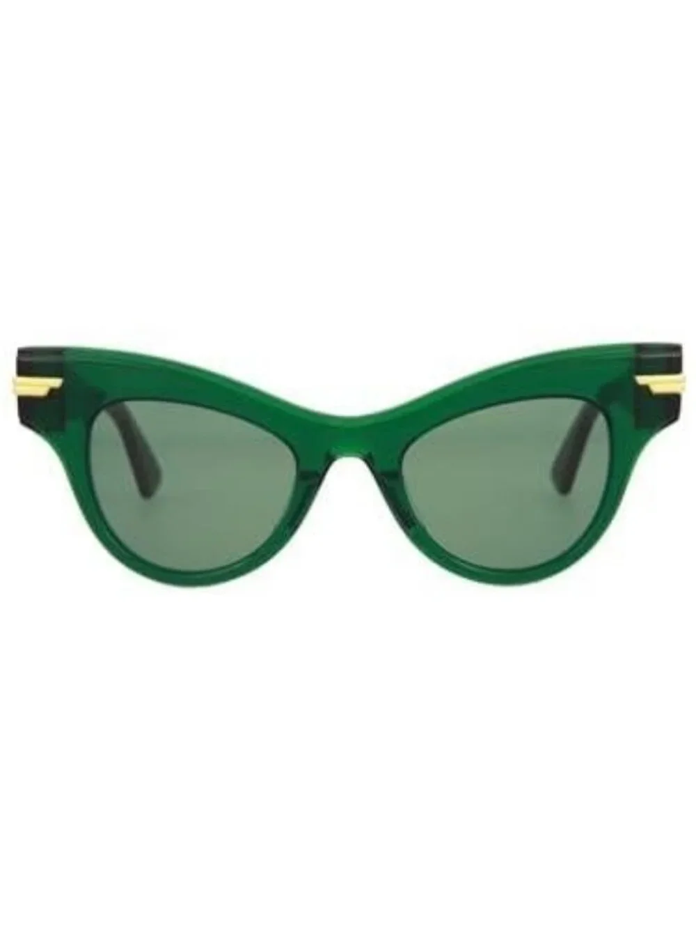 New Bottega Veneta Womens Cat Eye Green Green Green Fashion Designer Sunglasses